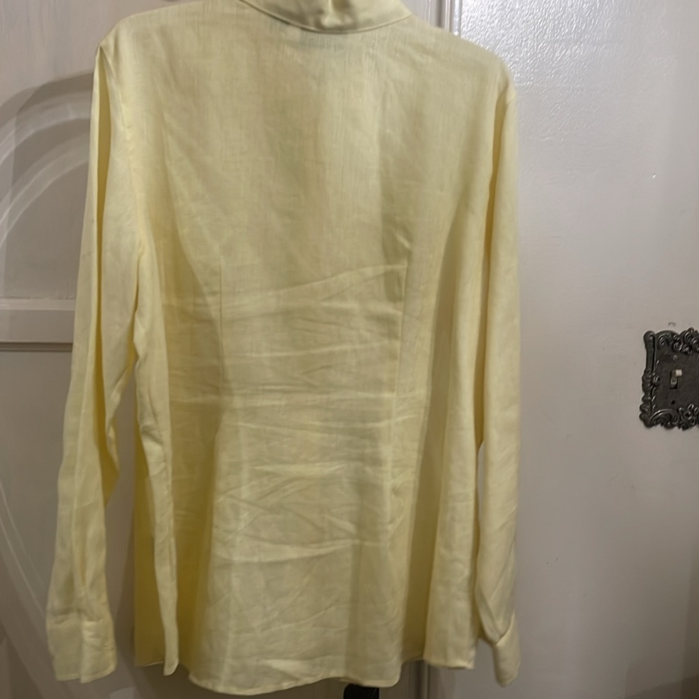 Linen Long Sleeve Shirt/ Blouse - Picture 5 of 5